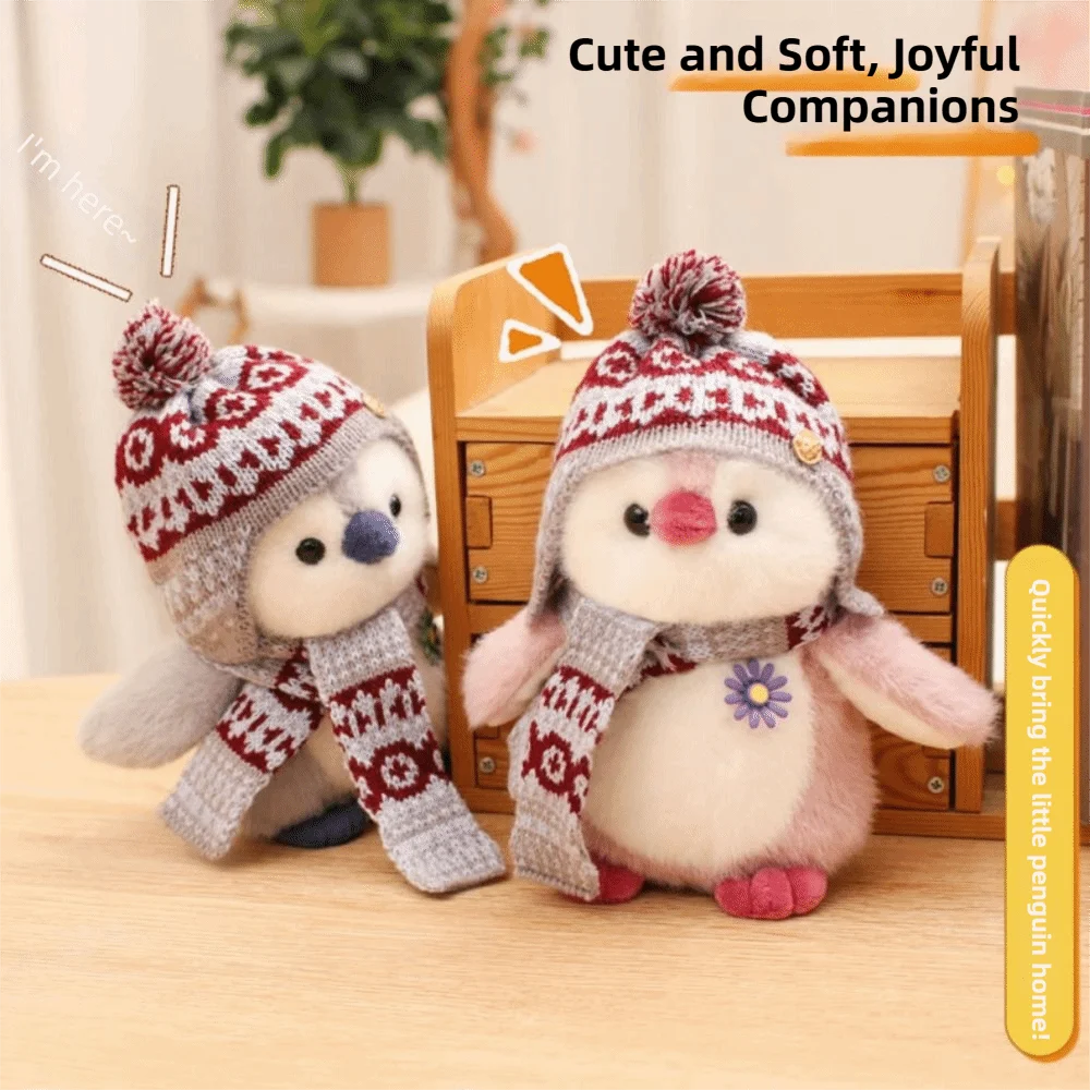 

Kawaii Fluffy Soft Penguin Pink Grey Blue Children Gits Penguin Cartoon Cartoon Animal Birthday Gift