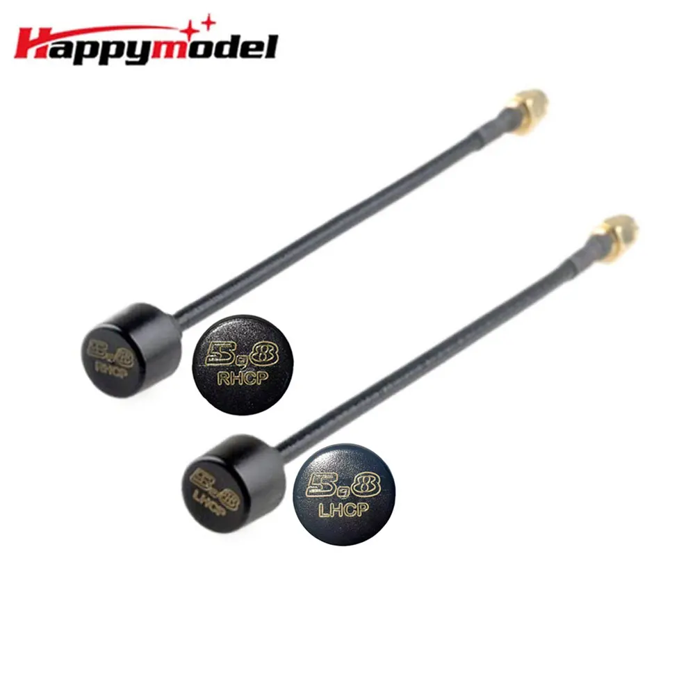 HappyModel 150mm 5.8GHz 2.5db Lollipop Omni Antena FPV Antena 5500-6000MHz RHCP LHCP SMA para RC FPV Racing Freestyle Drones VT