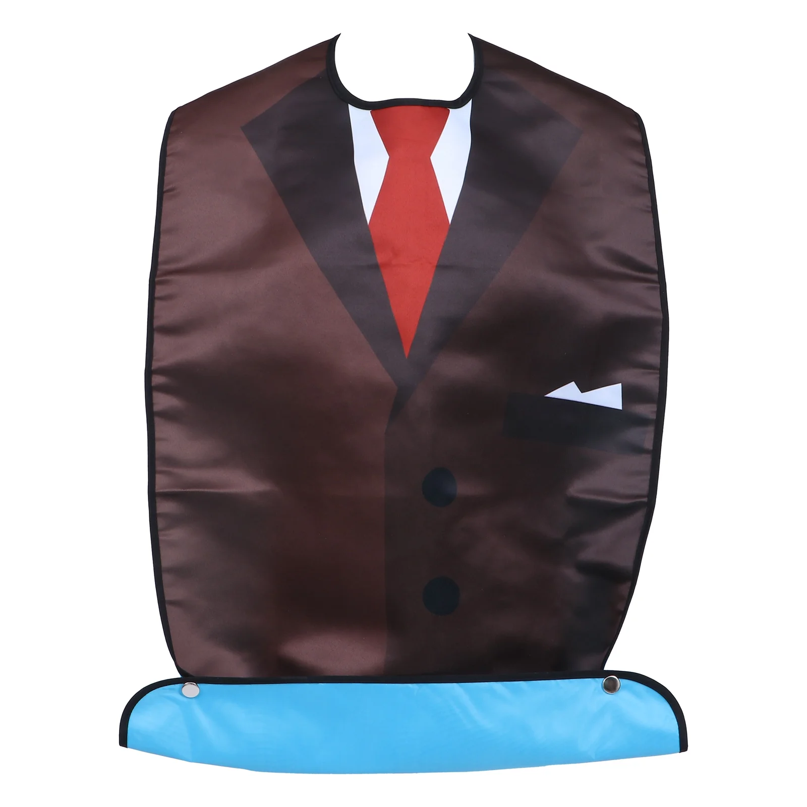 大人用防水よだれかけ 二層設計 シニアダイニングよだれかけ 食べこぼしキャッチャー 衣類プロテクター 再利用可能 軽量 簡単お手入れ