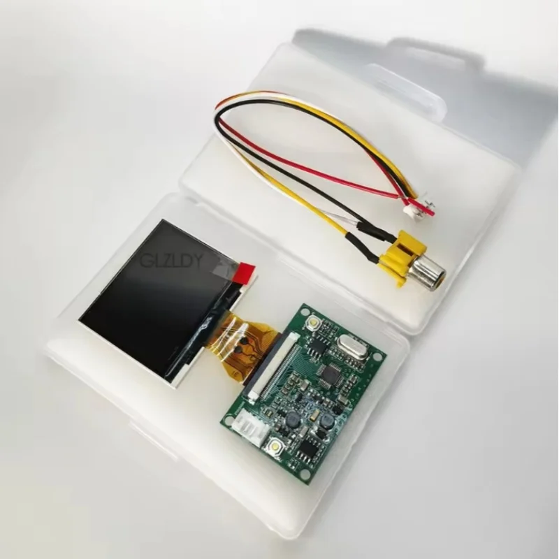 2-inch LCD Display Module Board Kit, 640x240, 4:3 with Folding Image RCA for CCTV Appliances, Reverse Video Display