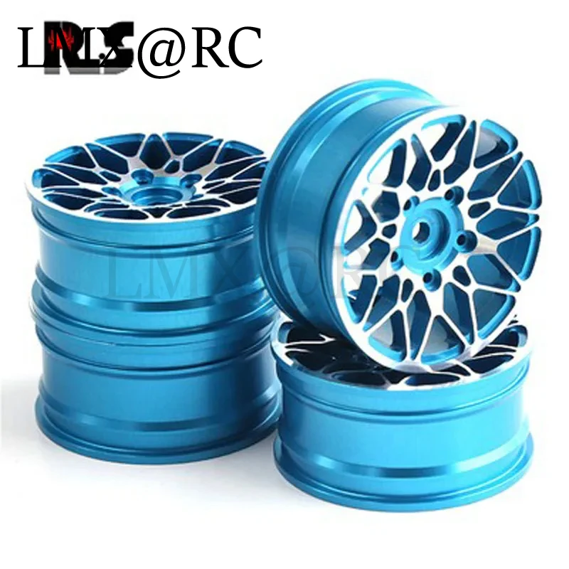 4pcs 1/10 On-Road Drift Car 52MM Aluminum Alloy Metal Wheel Hub 1.9Inch Climb Car Wheel Rim For HSP Tamiya HPI Kyosho 94123 R64