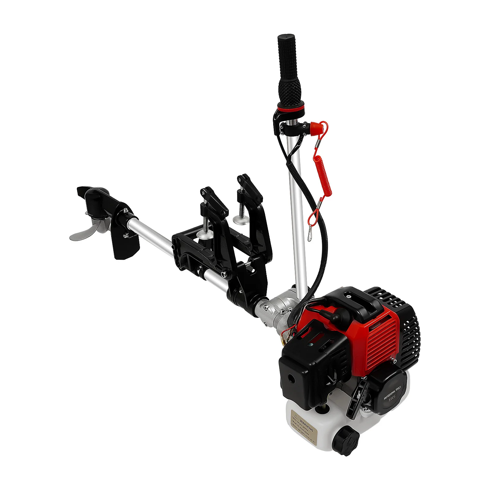 2.3 Hp 2 Stroke Outboard Motor 52cc Forced Air Cooling Outboard Motor Mixed Oil Boat Vessel Engine with 360° Rotatable Joystick