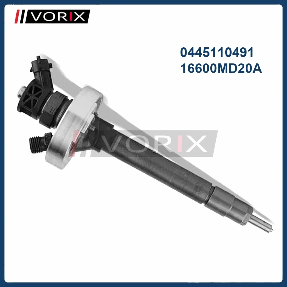 

0445110491 16600MD20A Common Rail Diesel Fuel Injector for NISSAN