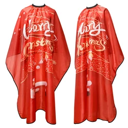 Professional Hairdressing Apron Santa Claus Pattern Cutting Hair Waterproof Cloth Salon Barber Cape For Kids Adult Gown Cloth