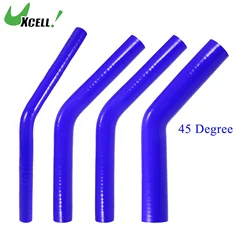 UXCELL 45 Degree 9.5/11/13/16/19/22/25/28/32/35/40/45/48/54MM Elbow Silicone Hose Coupler Intercooler Tube 150*150MM Blue