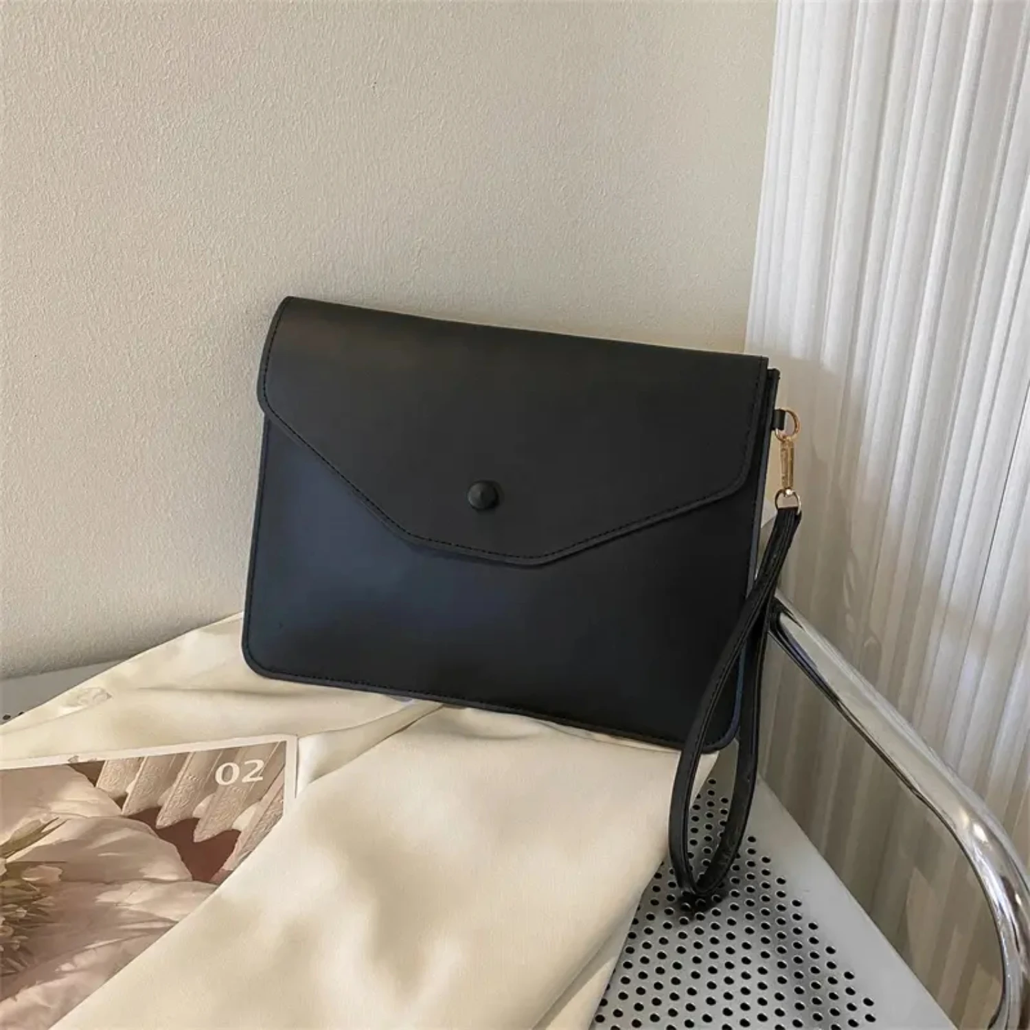 

Women's Envelope Clutch Bag With Removable-strap, Envelope Evening Handbag