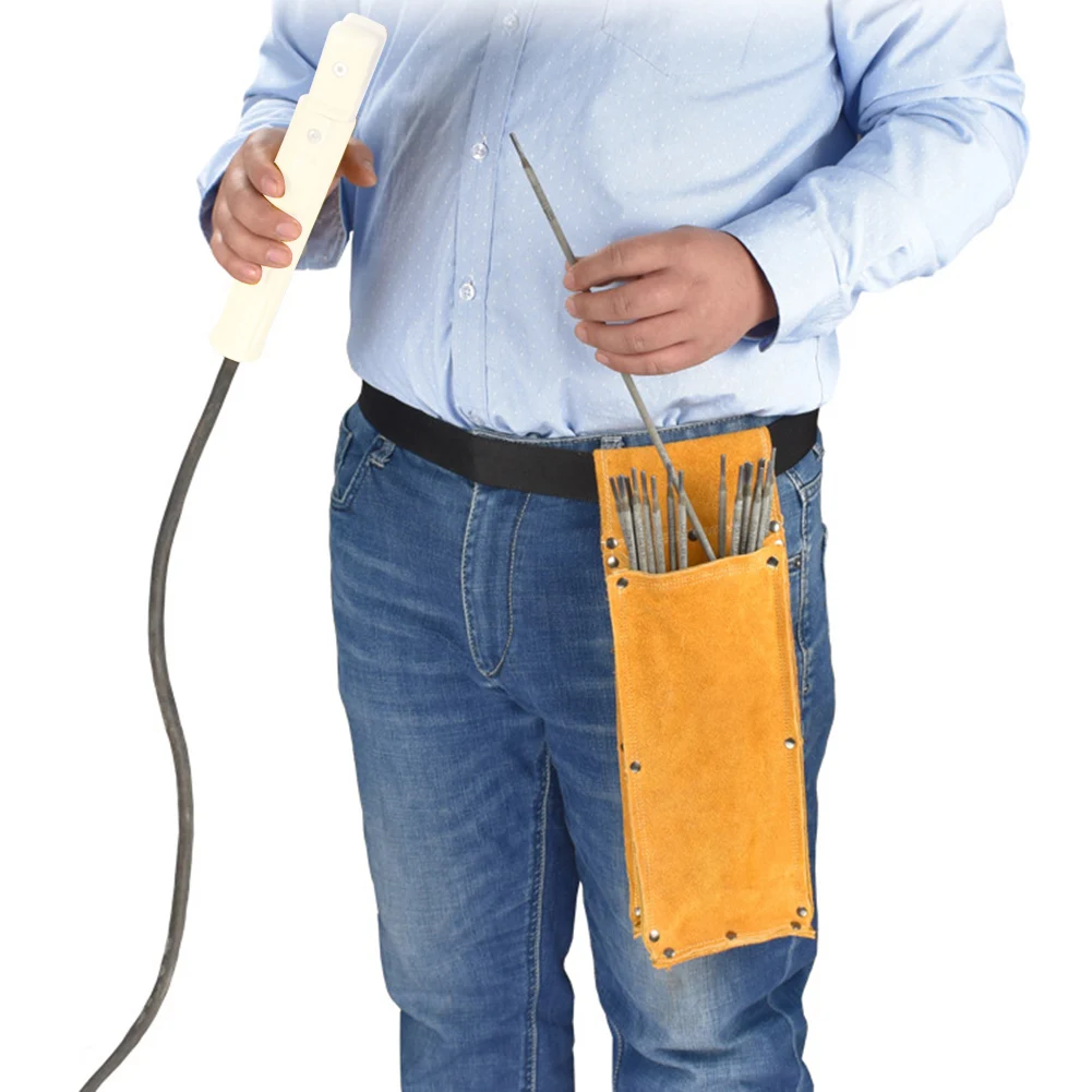 for rugged Cowhide Welding Rod Holder for Welding Operators Requiring Waist Mounted Storage During Continuous Operation
