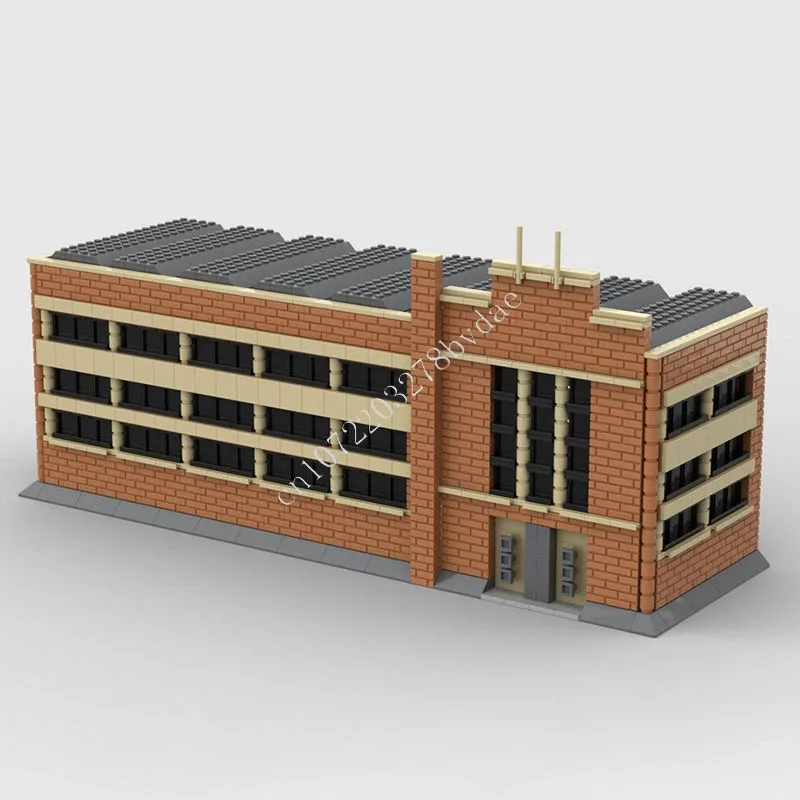2172 PCS Urban Industrial Style Office Architecture Building Blocks City Brick Structure Construction Assembly Gift for Adults