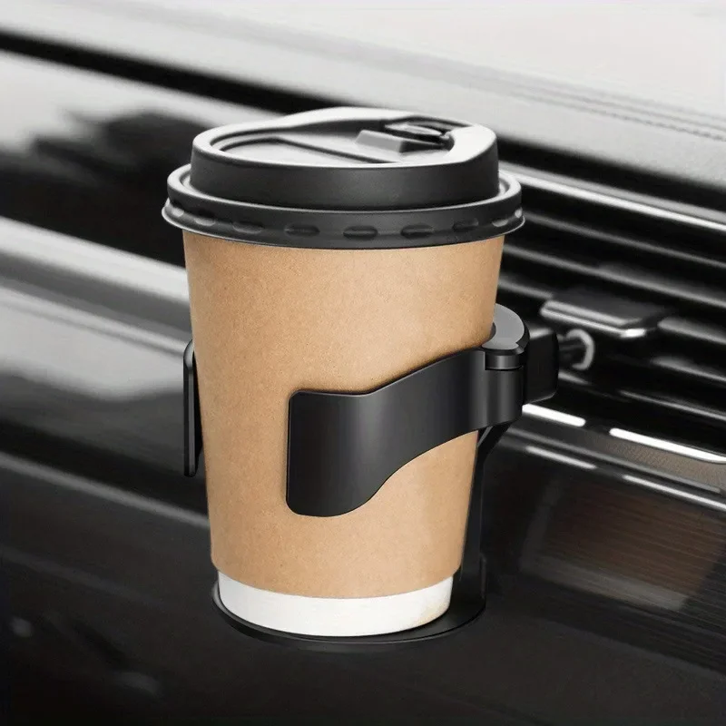 Universal Car Cup Holder with Handle ABS Material Vent-Convenient and Safe Drink Holder for Cars and Trucks No Battery Required view 2