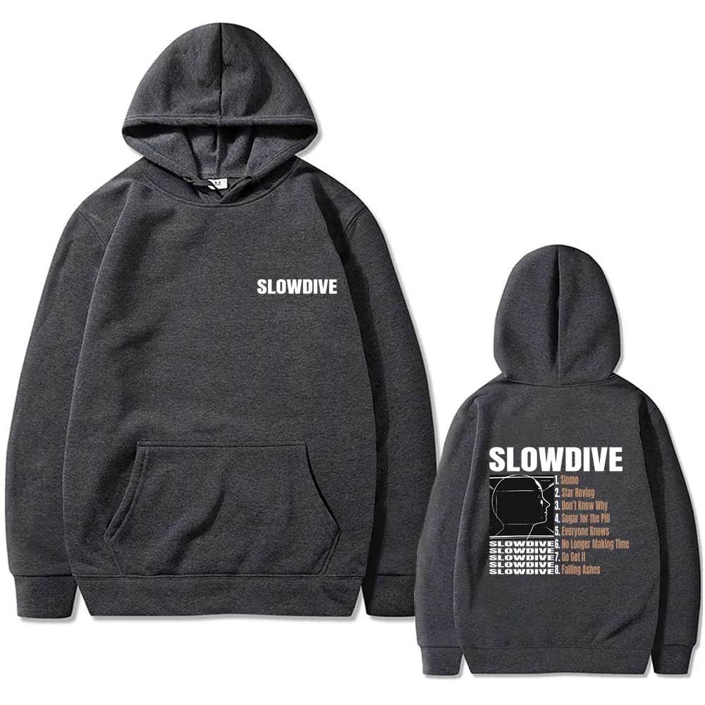 Rock Band Slowdive Album Graphic Hoodie Men's Fashion Vintage Music Pullover Men Women Casual Oversized Fleece Cotton Hoodies