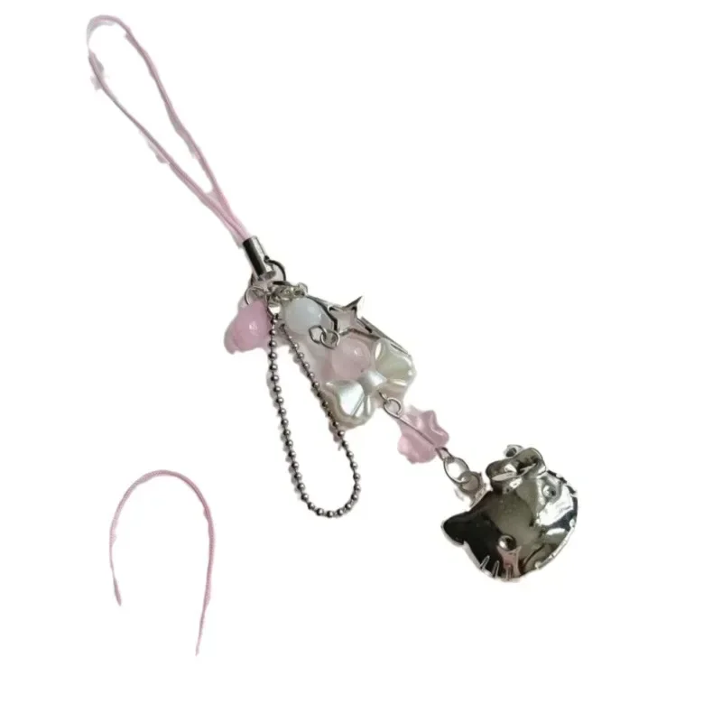 Girly Heart Kawaii Ins Fashion Hello Kitty Anime MINISO Isweet Phone Chain Pendant Cute Cartoon Bag Decoration Gifts for Girls