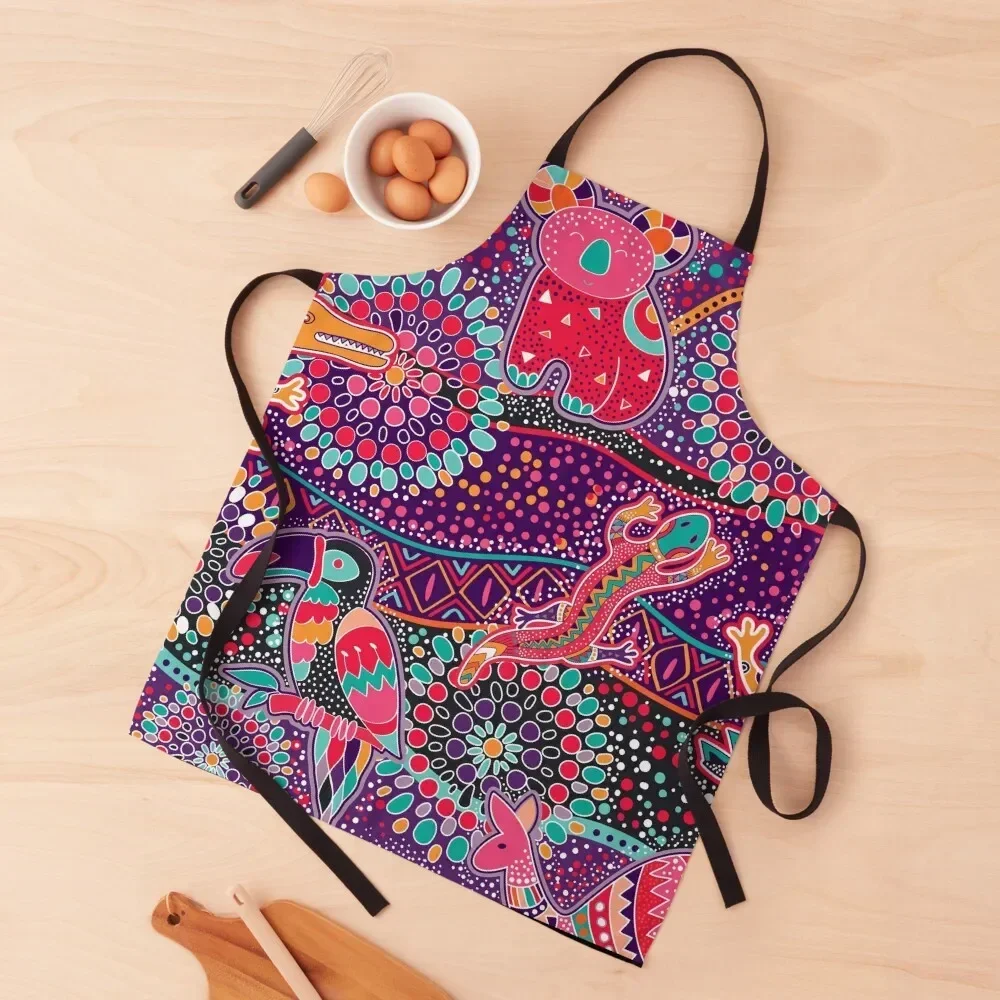 

Australian Dreamtime Apron Home Cleaning painters innovative kitchen and home items Apron