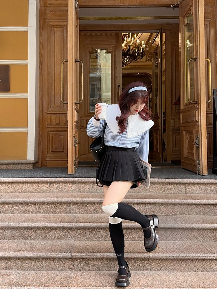 

Женская плиссированная юбка Mimi Micro Plus Size, дизайн "Light Ballet", облегающая, осенняя, простая, элегантная