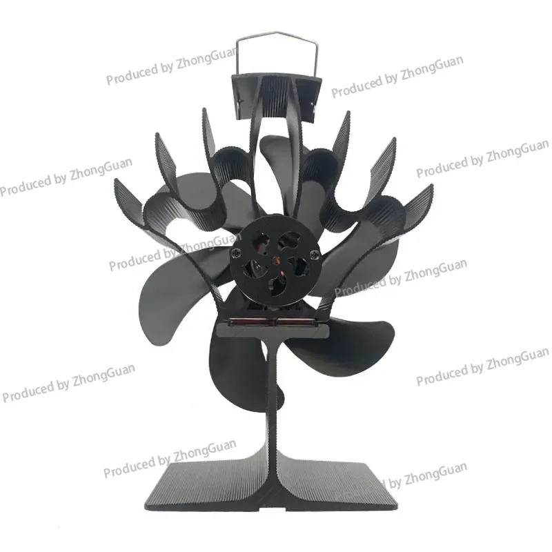 LT409 Thermal Power Fireplace Fan Stove Fan No Power Supply Self-Start High Temperature Resistance