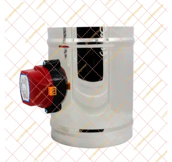 Electric Air Duct Damper, 201 Stainless Steel HVAC Actuator (51-250mm)