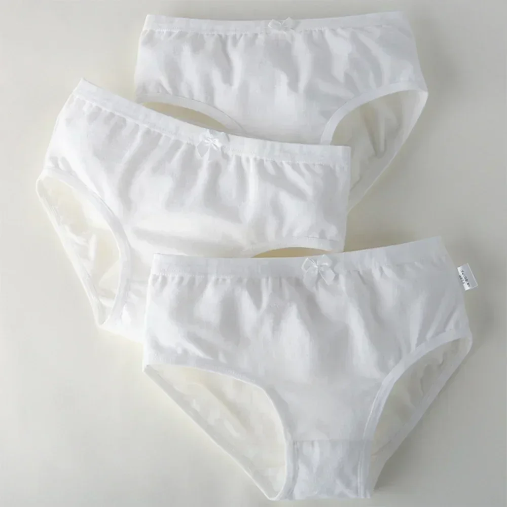 3 pezzi mutandine per bambini ragazze slip in puro cotone bianco bambina mutandine morbide e traspiranti mutande per bambini biancheria intima