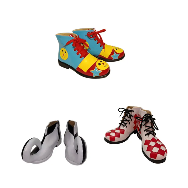 Customized Anime Clown Boots Unisex Funny Joker Cosplay Shoes Festival Club Party Footwear Cute