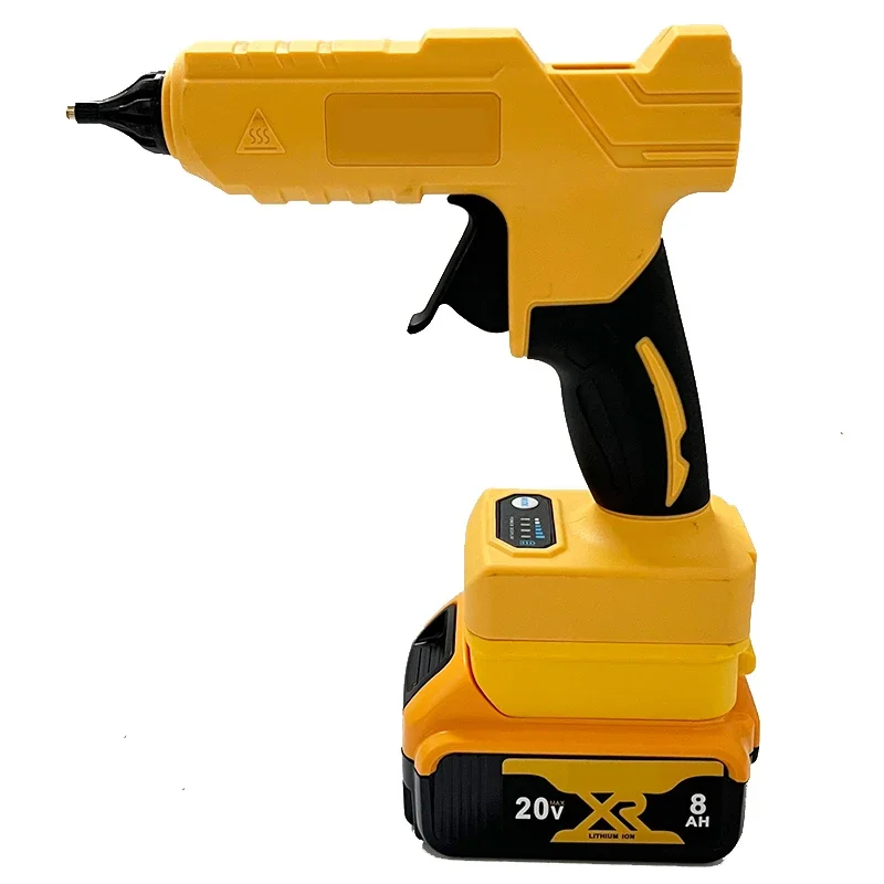 Pistola de pegamento caliente eléctrica de mano inalámbrica Dewalt, herramienta de reparación DIY, pistola de aire caliente de soldadura fundida, boquilla antiescaldaduras para batería de 20V