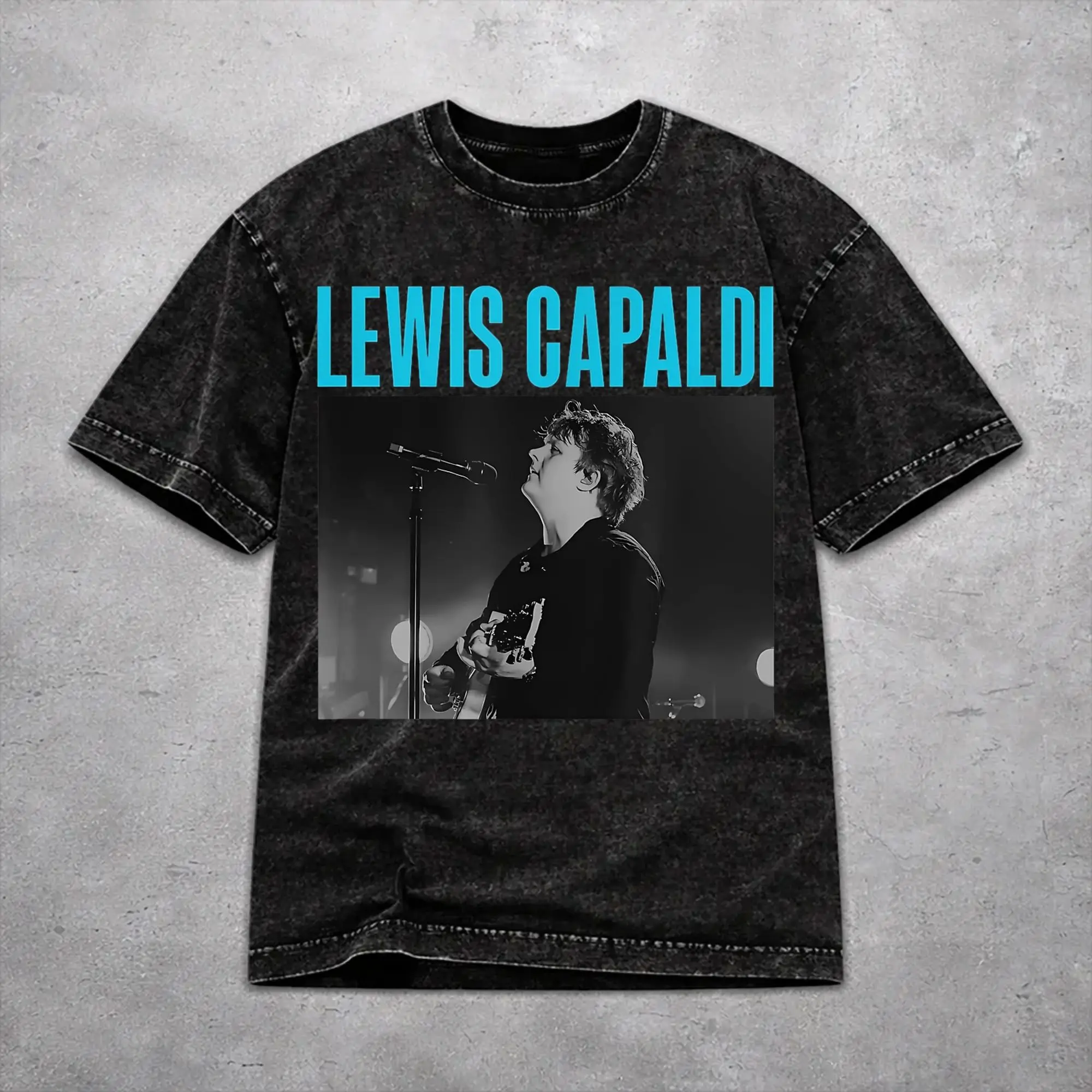 Fashion Women Men Lewis Capaldi Tour 2026 Tee Shirt Cotton Washed  T Shirts Clothing