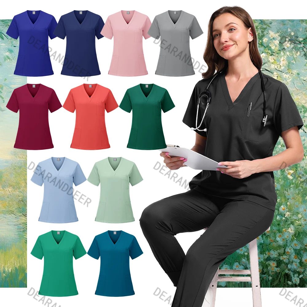 Women's doctor clinical surgery dental clinic jogging pants, pet hospital beauty salon set spa work uniform nurse accessories