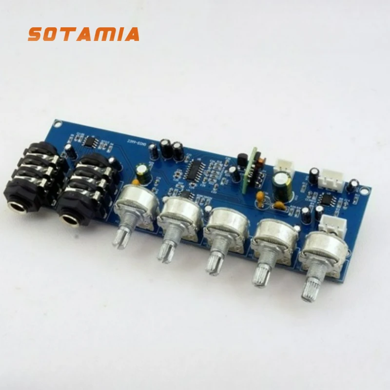 SOTAMIA 2399 Karaoke Microphone Amplifier Pre-stage Pre-microphone Delay Reverb Board Outdoor Speaker Audio Tuning Board