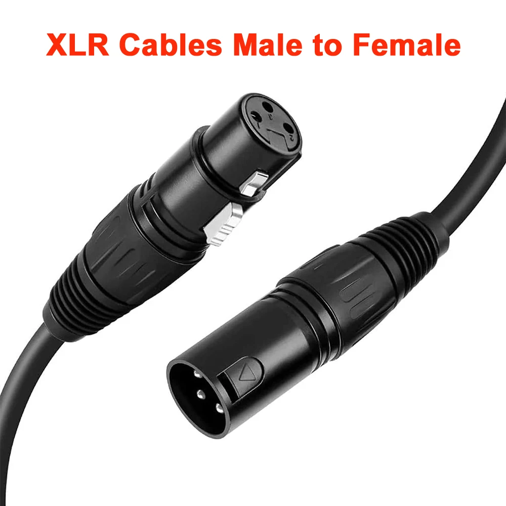 XLR Microphone Cannon Cable Male to Female Audio Balanced Patch Cord for Mixer Sound Card AM8 K688 Microphone Extension Cord