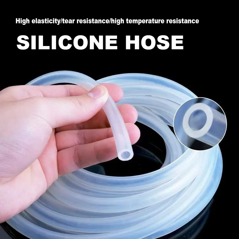 1-10 Meters Transparent Silicone Tube Id 0.5~38mm High Elasticity/tear Resistance/high Temperature Resistance Soft Tubing Hose