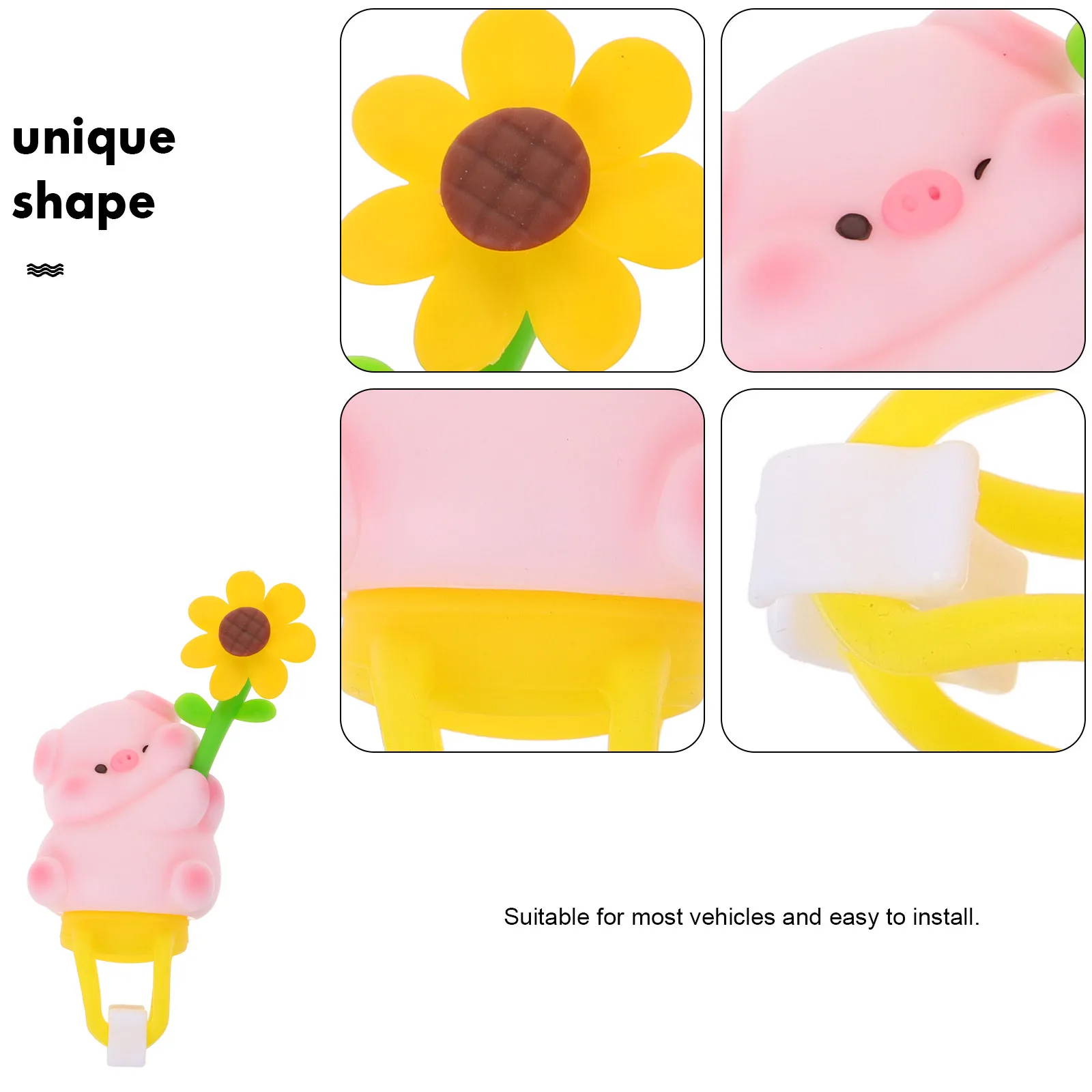 خنزير الديكور دراجة هوائية جبلية اكسسوارات الدراجة للمقود ديكور المقود زخرفة ركوب ديكور