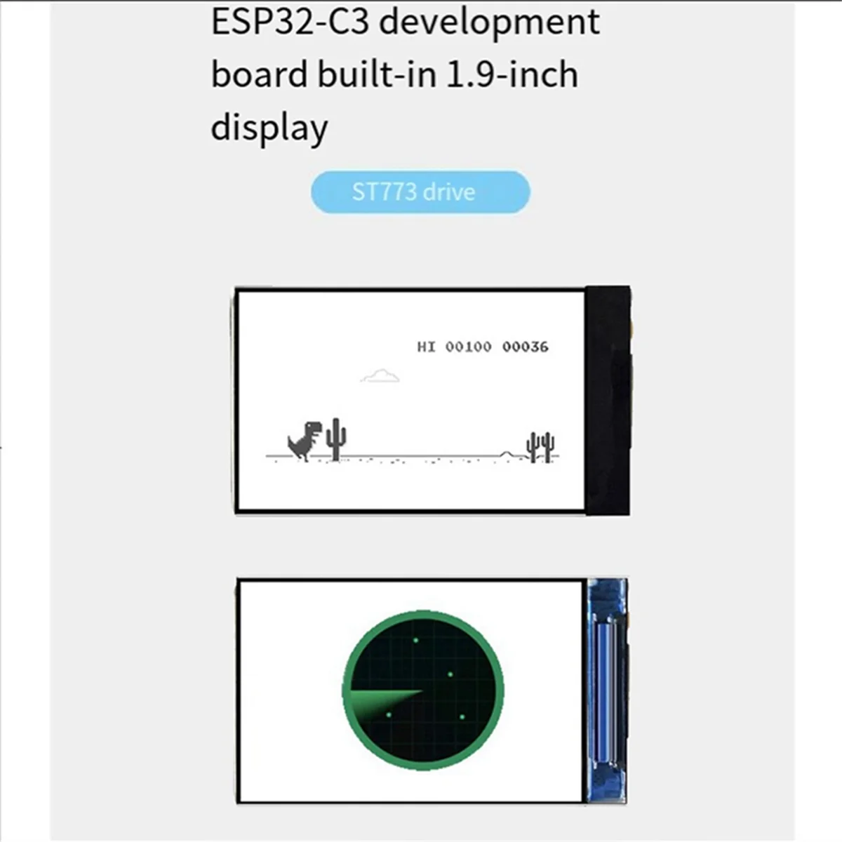 POP-lESP32-C3 Development Board with 1.9Inch LCD Display ST7739 Driver Ips Interface Lvgl Bluetooth Wifi