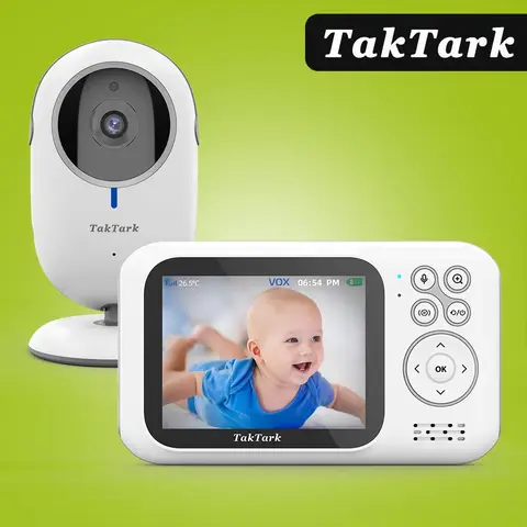 Wireless 3.2 Inch Baby Monitor with Night Vision TakTark
