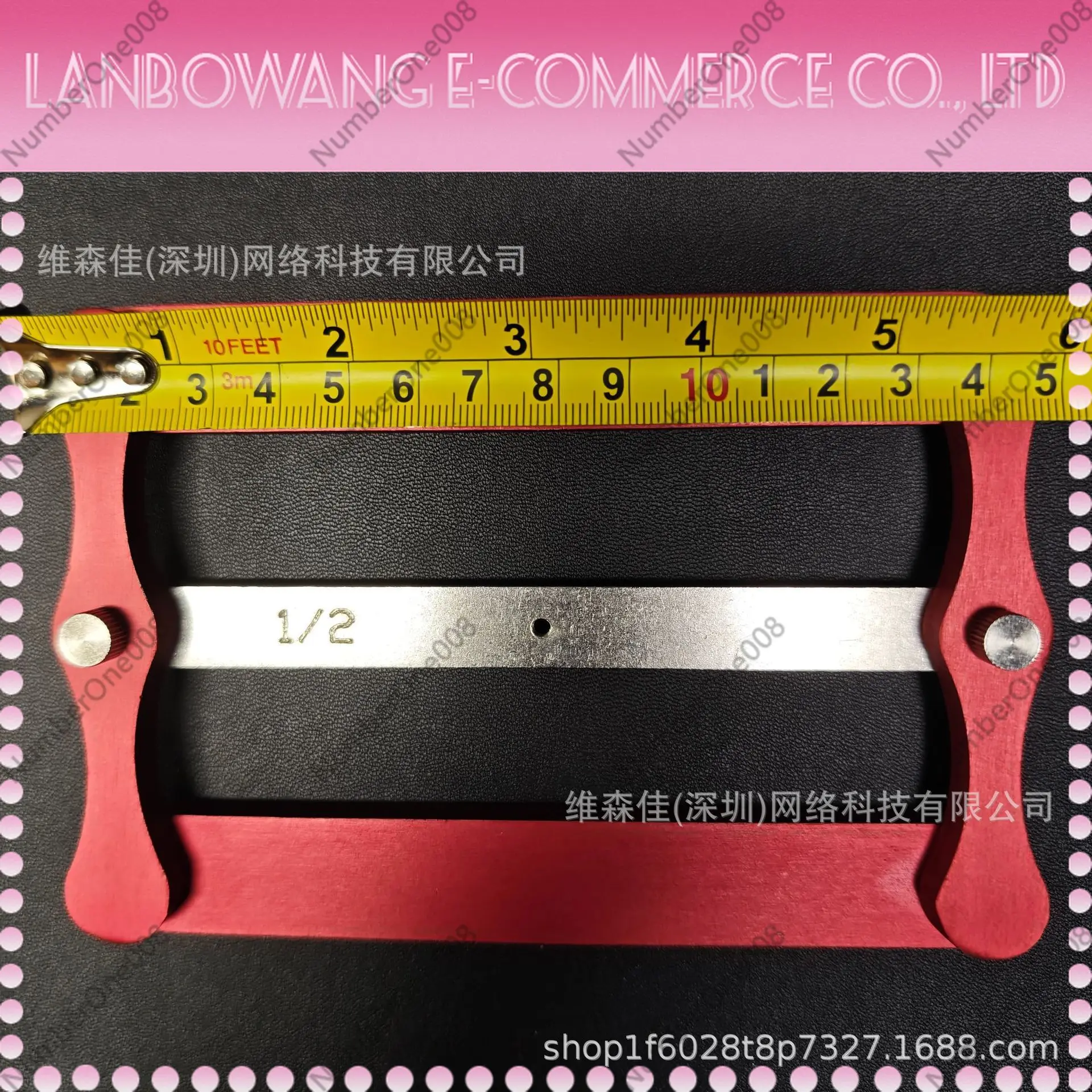 Center Gauge Woodworking Straight Hole Positioner Tenon Log Pin Punch Tool