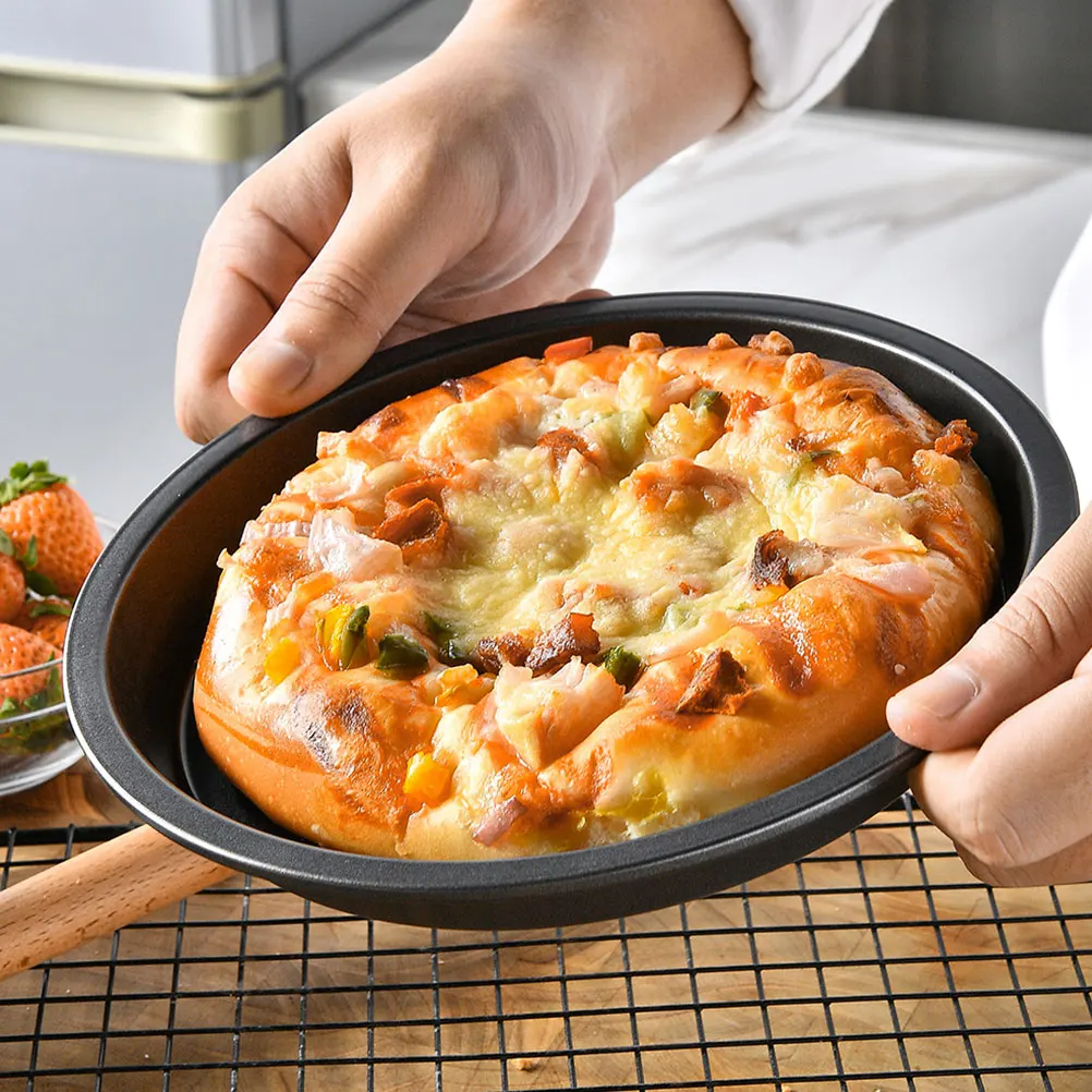 

Cake Mold Carbon Steel Plate Kitchen Pizza Tray Cookware Bread Metal Pizza Pan Pan Metal Baking Accessory Baking