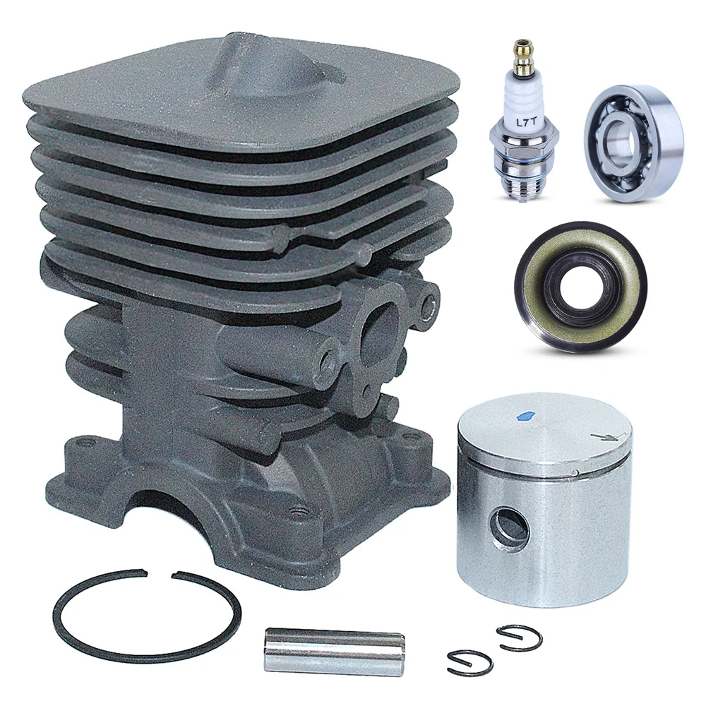 Cylinder Piston Kit For Husqvarna 125E 128C 128Ld 124C 124L 125C 125L 125Ldx 128Cd 128L 128Ld  For Jonsered Craftsman Trimmer