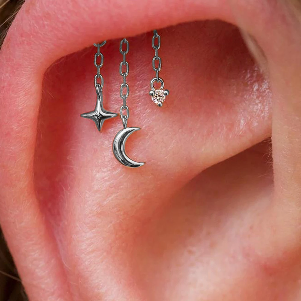 AIDE 1 Stück 925 Sterling Silber Ersatzteile Ketten Teil für Ohrstecker Piercing Creolen Tropfenohrring Damen Edlen Schmuck Geschenk – Detail 22