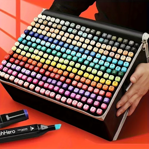 Rotuladores de dibujo con Alcohol, 24/36/48/60/80/120 colores, marcadores de bocetos de arte permanentes de doble punta para ilustración, suministros escolares, Graffit