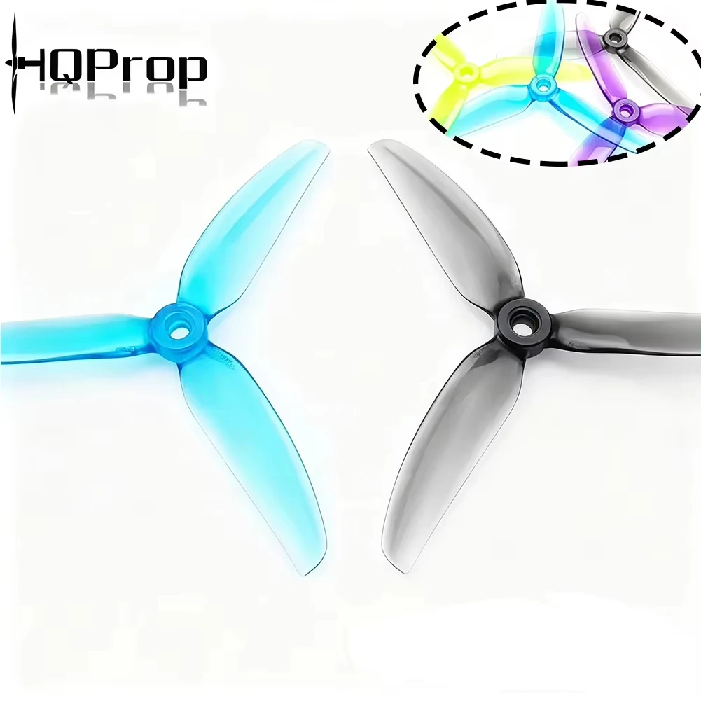 8 Pairs HQPROP 5X4.3X3 V2S Polycarbonate 3-Blade PC Propeller 5 Inch FPV Quadcopter DIY Spare Prop