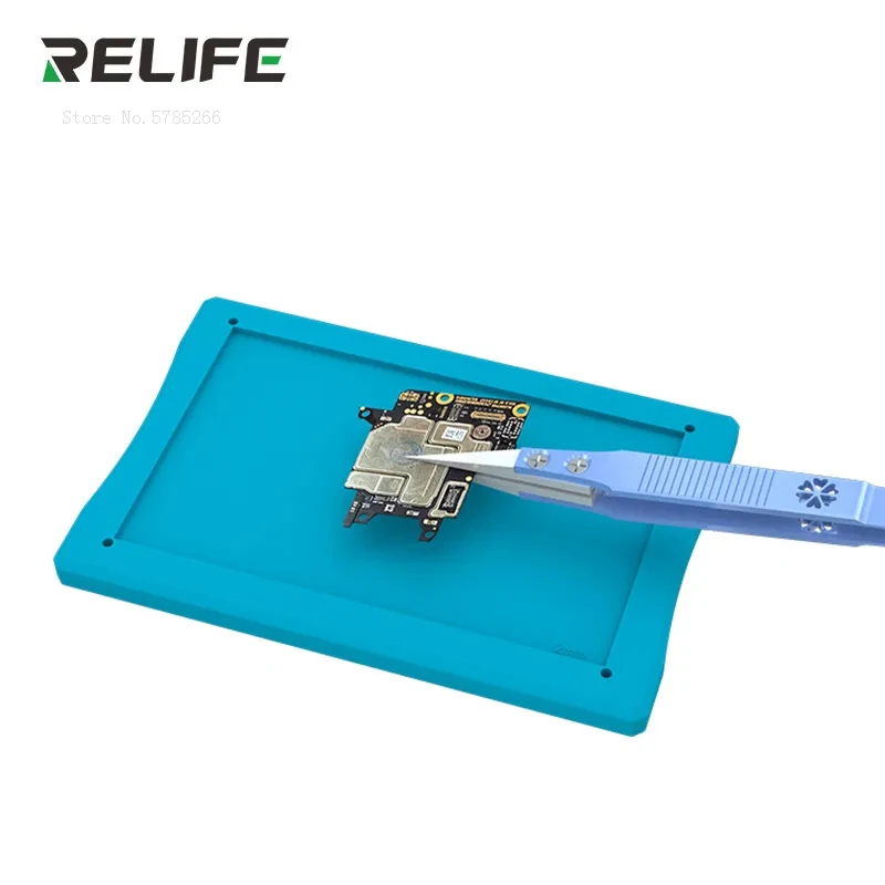 Relife RL-088 العالمي زراعة القصدير قاعدة مغناطيسية للهاتف اللوحة الأم الإطار الأوسط IC رقاقة بغا rebيعادل الاستنسل سيليكون حصيرة
