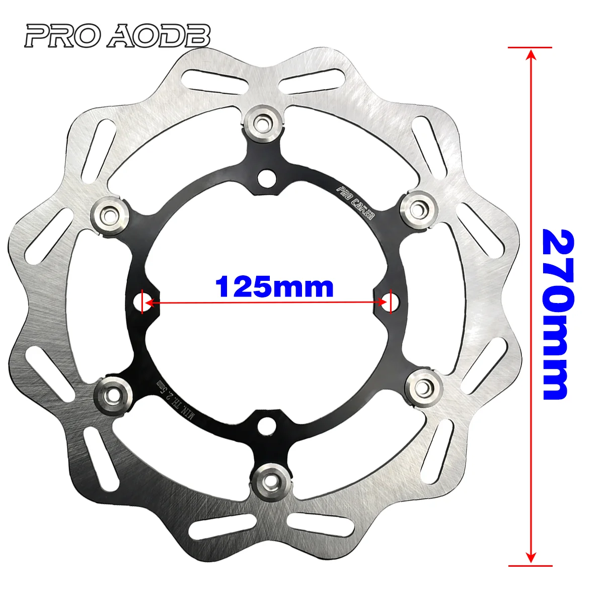 Rotor de Disque de Frein Flottant Avant de 270mm pour Moto Kawasaki KX KLX KX125 KX250 KX250F KX450F KLX450R 2006-2020 2021