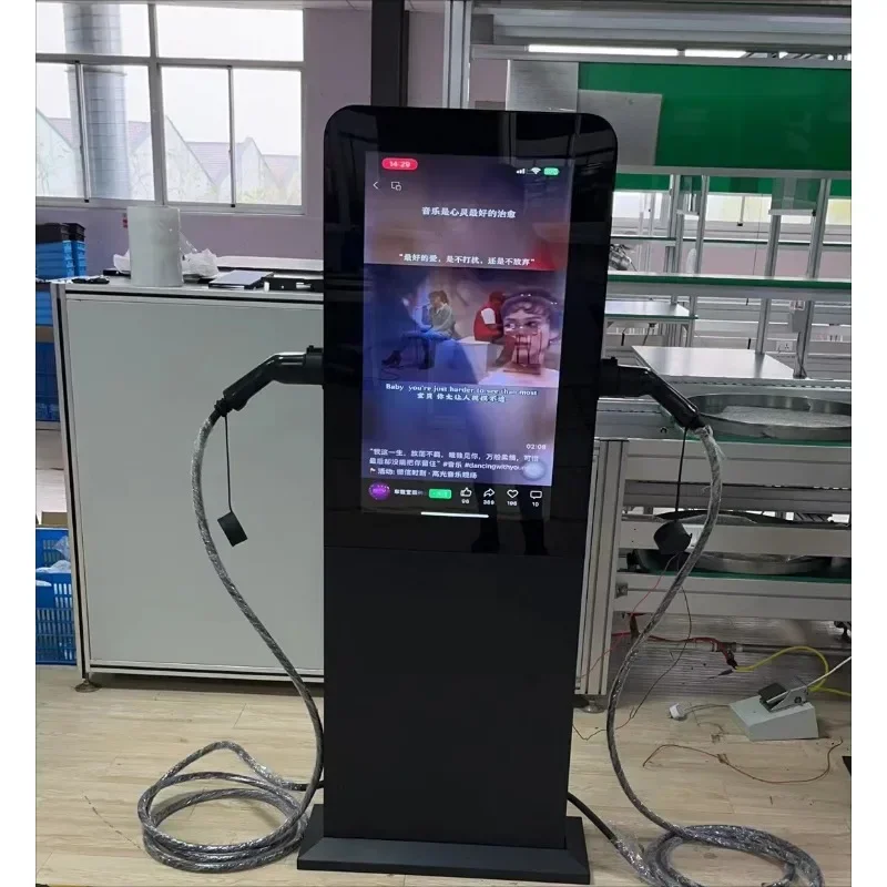 Public 22kw 44 Kw Ac Ev Charger With Payment System CE Ev Fast Charging Station With IP65 Protection