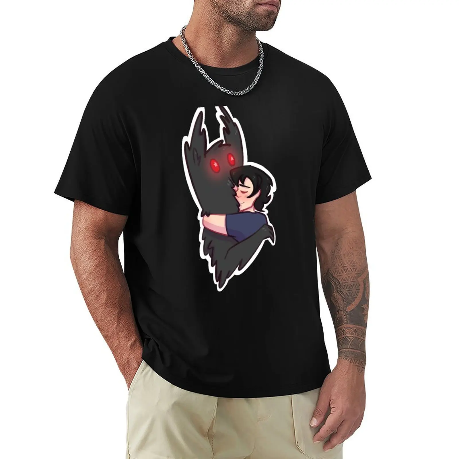 KEEF LOVES MOTHMAN T-Shirt Construction Work Tee Shirt