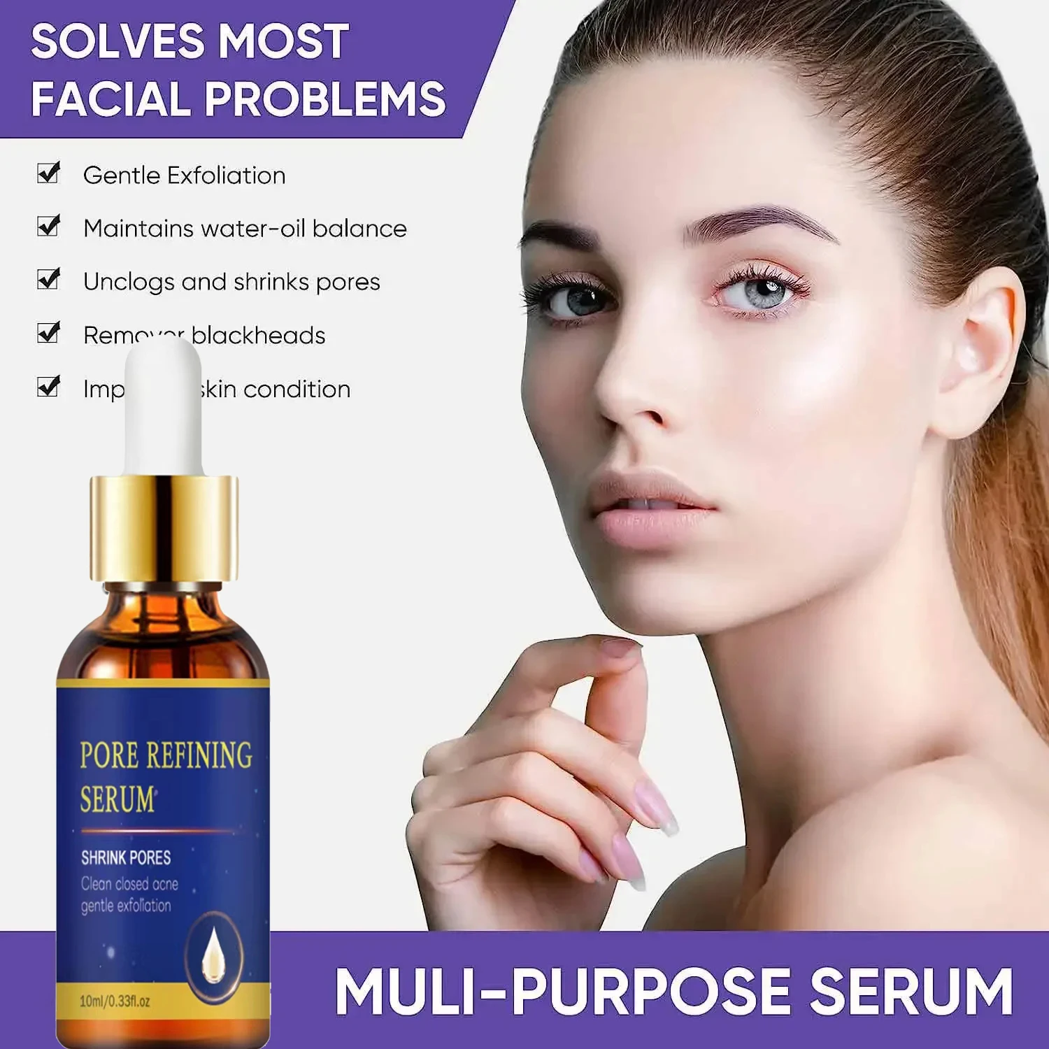 Removing Large Pores Pore Shrinking Serum Face Tightening Repairing Facial Pore Remover Minimizing Moisturizing Skin Care