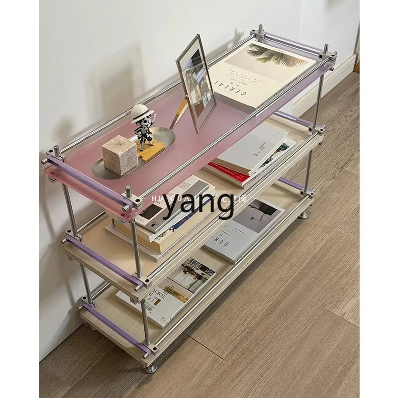 

LTT modern simple acrylic baffle rack light luxury display rack multi-layer shoe and bag display rack
