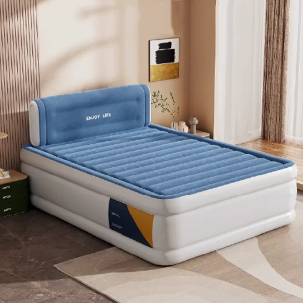 

Modern Beauty Bed Inflatable Folding Luxury Space Saving Portable Bed Comfortable Minimalist Letto Matrimoniale Furniture