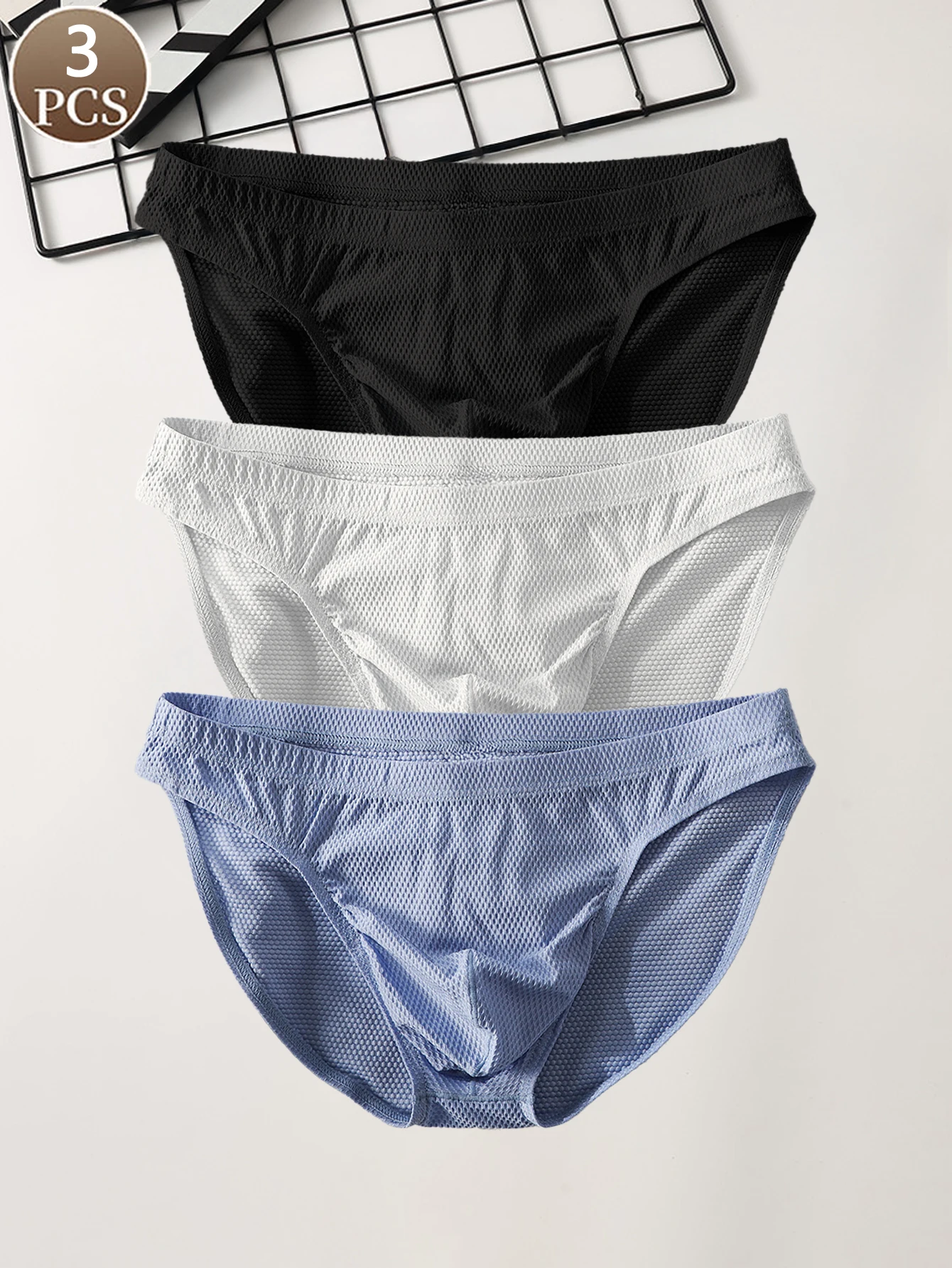 

3 шт. мужские трусы молодежные модные удобные и мягкие нижнее белье однотонные повседневные и спортивные мужские трусы с низкой талией