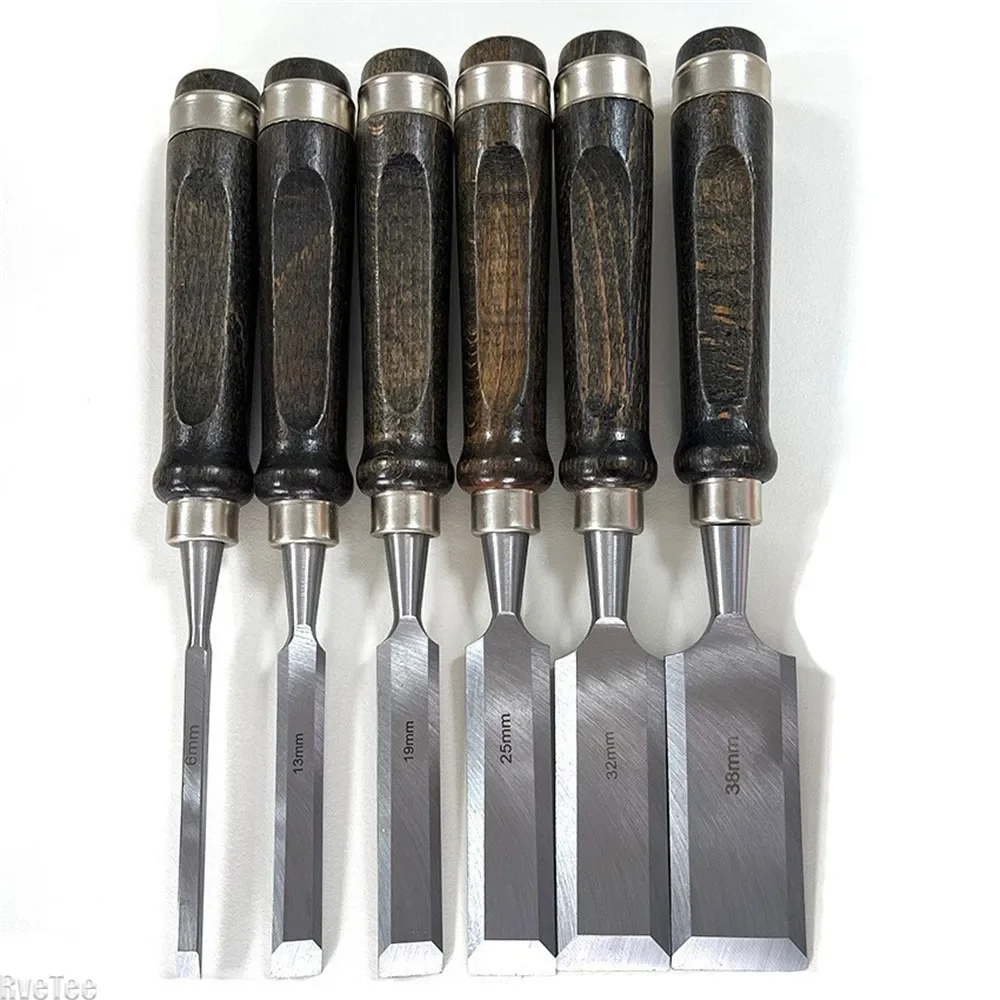 8PCS Set Black Walnut Handled Wood Chisel Wood Working Tools for  Wood Carving Tools Carpenter Tools