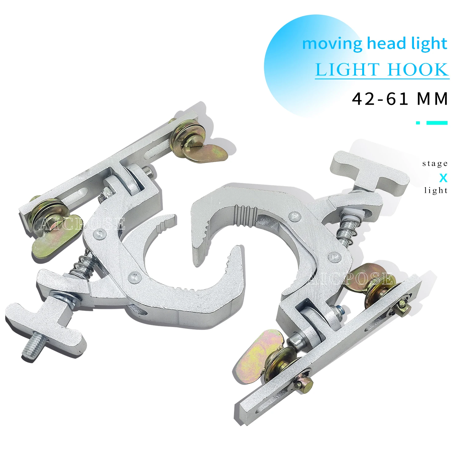 Special Lamp Hook for Moving Head Light With a Load-Bearing Capacity of 150KG Suitable for a Pipe Diameter of 38-55MM