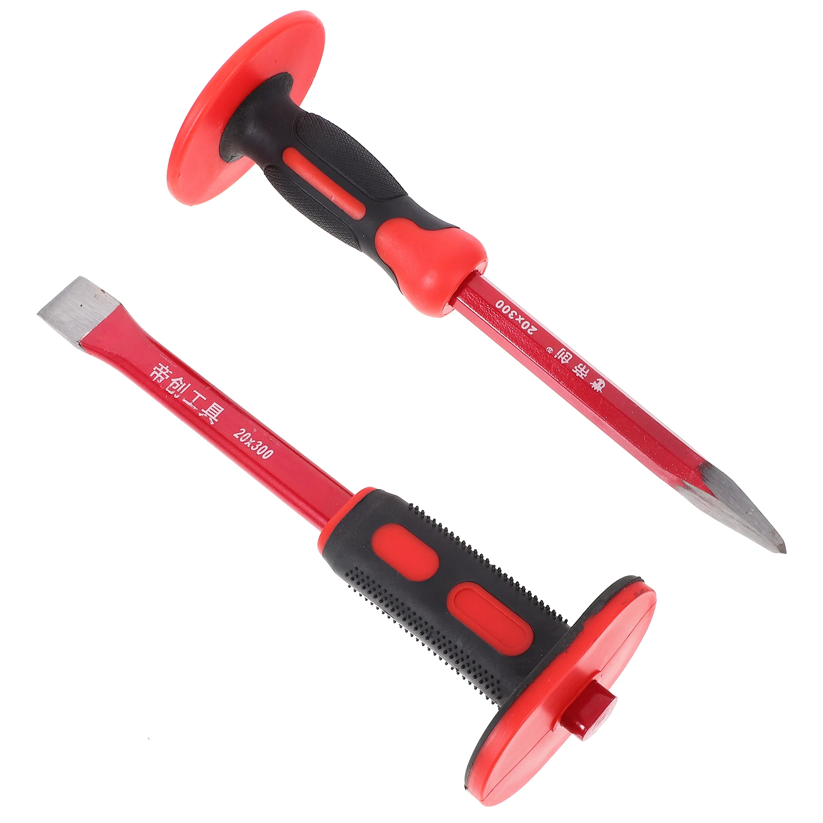 

Heavy Duty Chisel Set Heat Treated Chrome Vanadium Steel Masonry Concrete Carving Tools Demolishing Scaling