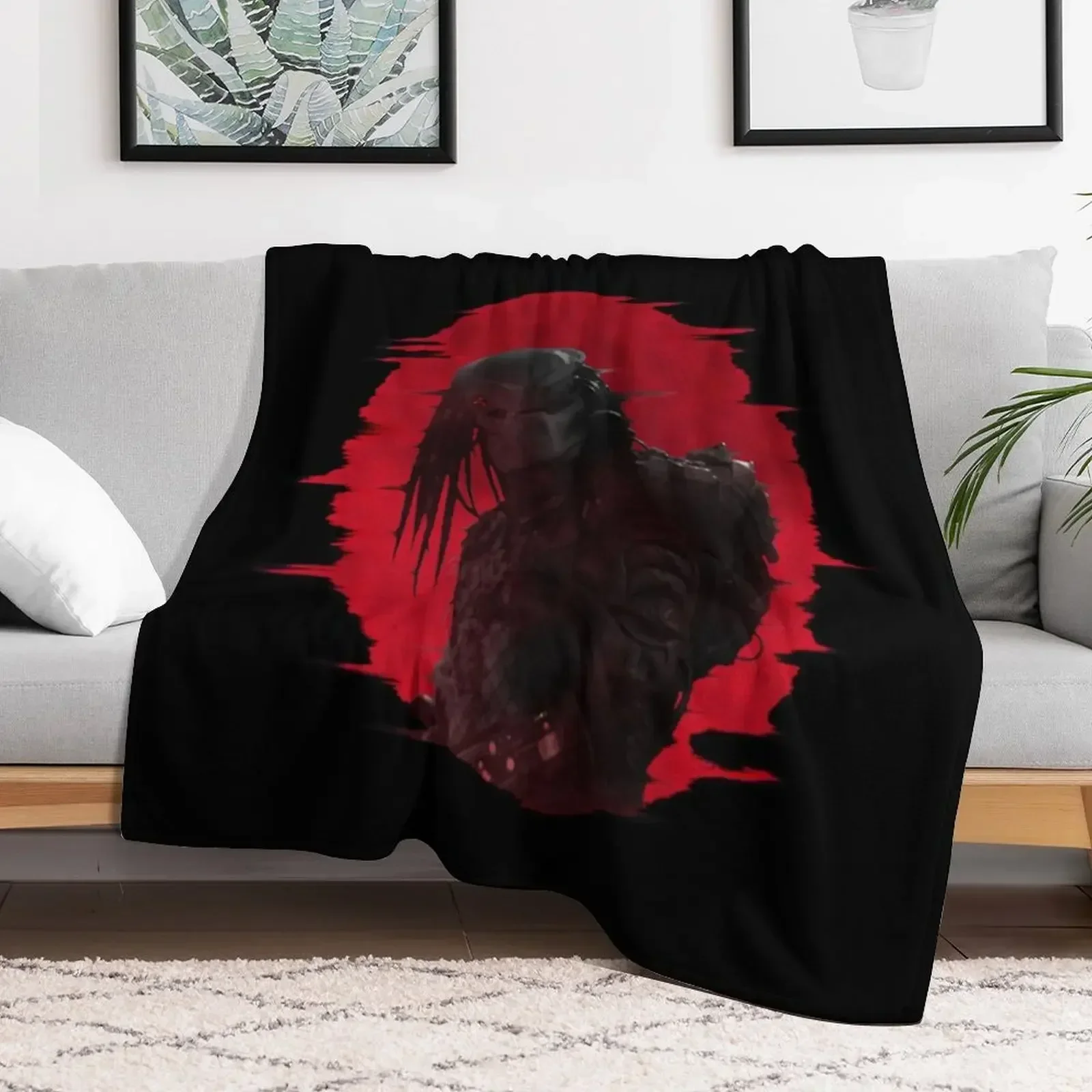 HUNTER UNDER A BLOOD RED SKY SHIRT Throw Blanket Beautifuls Luxury Brand Baby Blankets