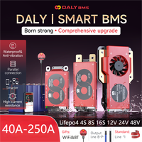 Daly BMS CAN Bluetooth WiFi lifepo4 4S 12V BMS 8S 24V 16S 48V lithium battery protection board for solar energy storage system