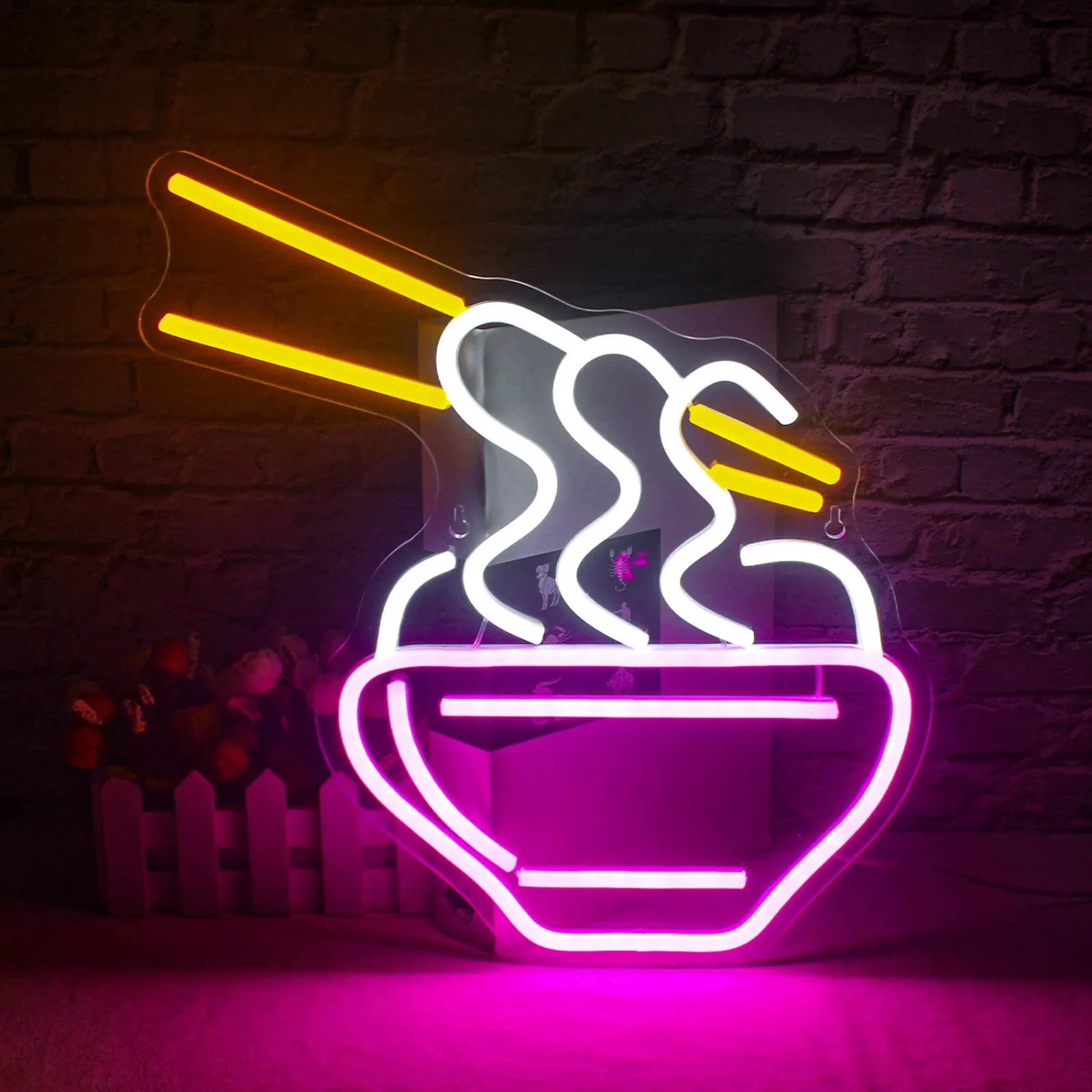 

Led Neon Lights for Wall Decor Noodle Light Up Signs for Resturant Home Bar Kitchen Dinning Room Cafe Noodle Shop